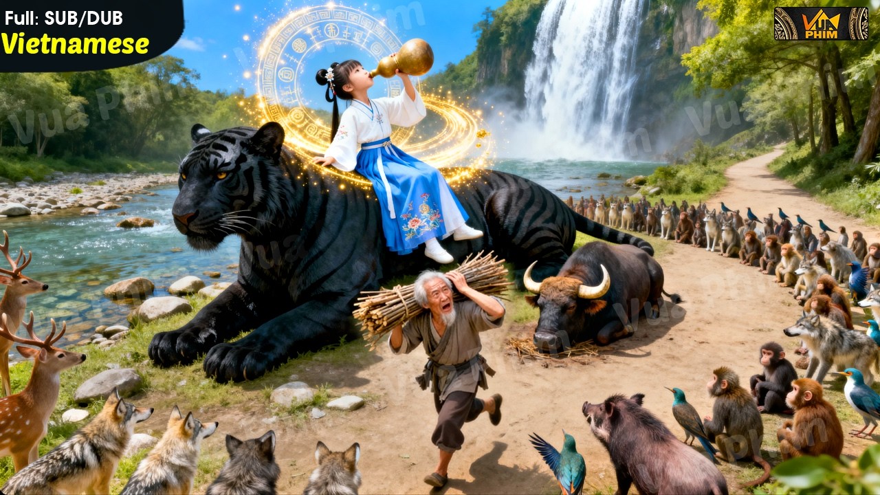 Chiến Thần Nhí Làm Trùm Núi Cấm, Dùng 1 Ngón Tay Đánh Bại Con Bò Tót Cứu Mạng Thằng Nhóc Ăn Mày