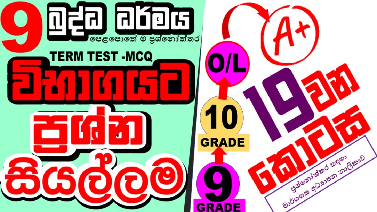 පෙළපොතට ප්‍රශ්නෝත්තර - 19 #grade 9 buddhism lesson 19 #9 wasara buddha dharmaya 19 padama #grade 9
