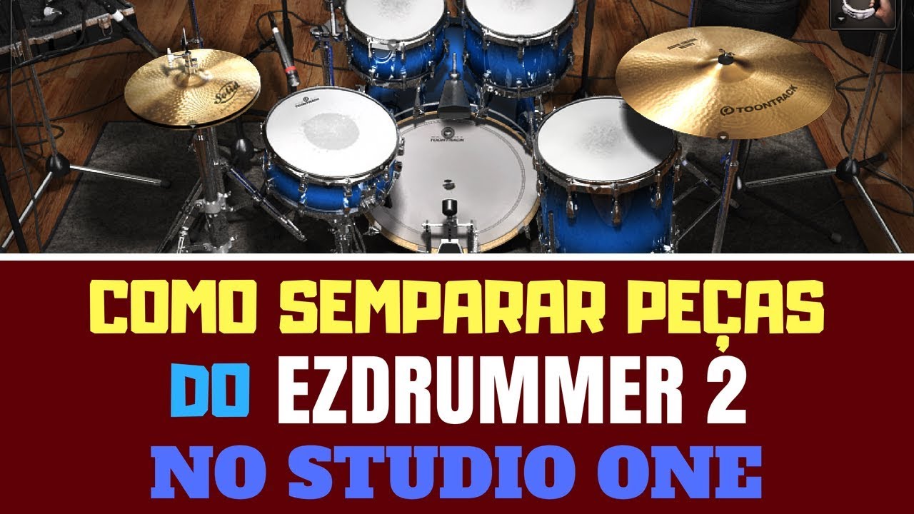 EzDrummer 2 - Como Separar as Peças da Bateria MIDI no Studio One