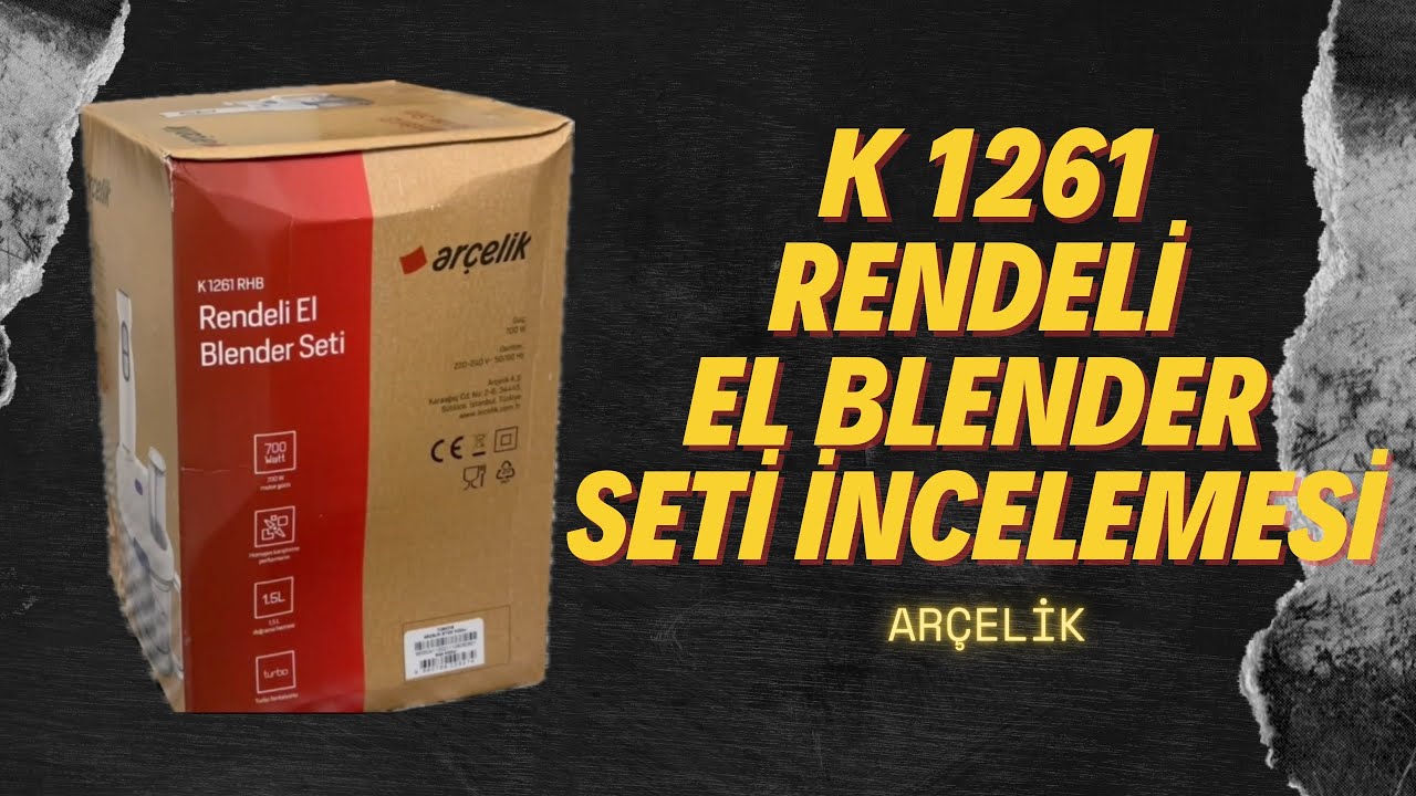 K 1261 ARÇELİK RENDELİ EL BLENDER SETİNİ İNCELEDİK ! Ürün linki açıklamada 👇🏼