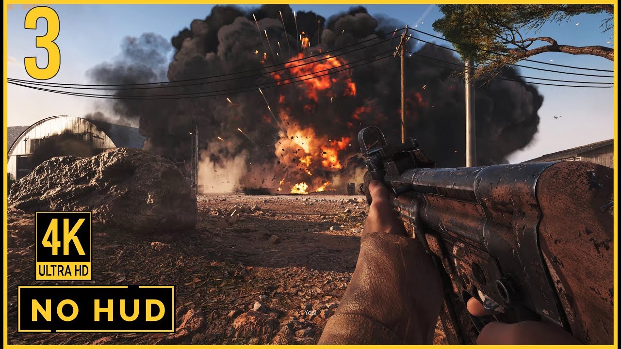 Battlefield 5 - Under No Flag: Butcher and Bolt Walkthrough | No HUD 4K/60fps PC Gameplay