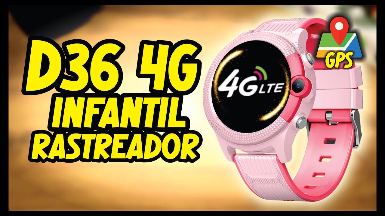 Smartwatch INFANTIL D36 com RASTREADOR GPS e CAMERA - Monitore Seu Filho!