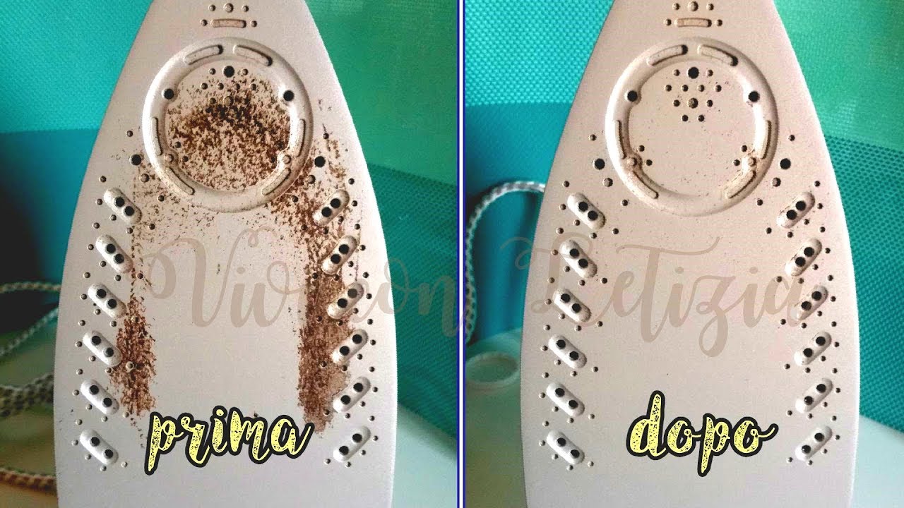 Come PULIRE FERRO DA STIRO con PIASTRA BRUCIATA e TOGLIERE IL NERO - life hacks ita