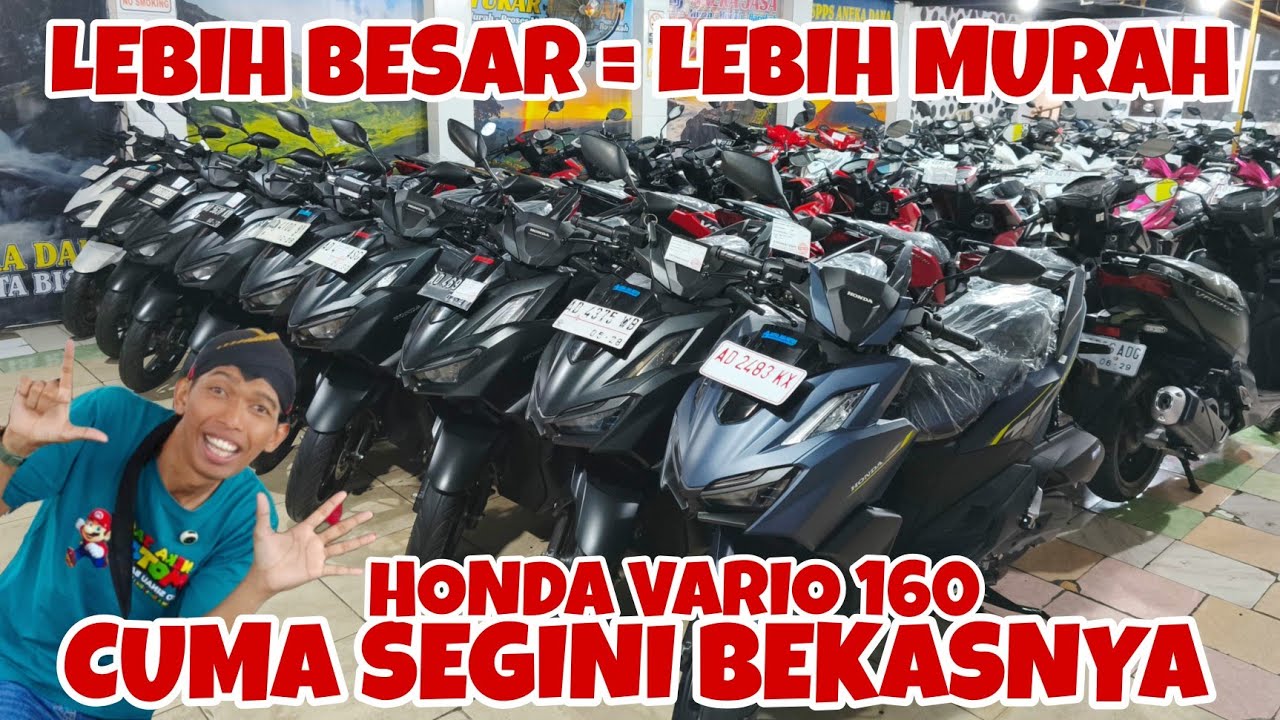 LEBIH BESAR, LEBIH MURAH!? HONDA VARIO 160 BEKASNYA MURAH? motor bekas murah - ANEKA JASA MOTOR SOLO