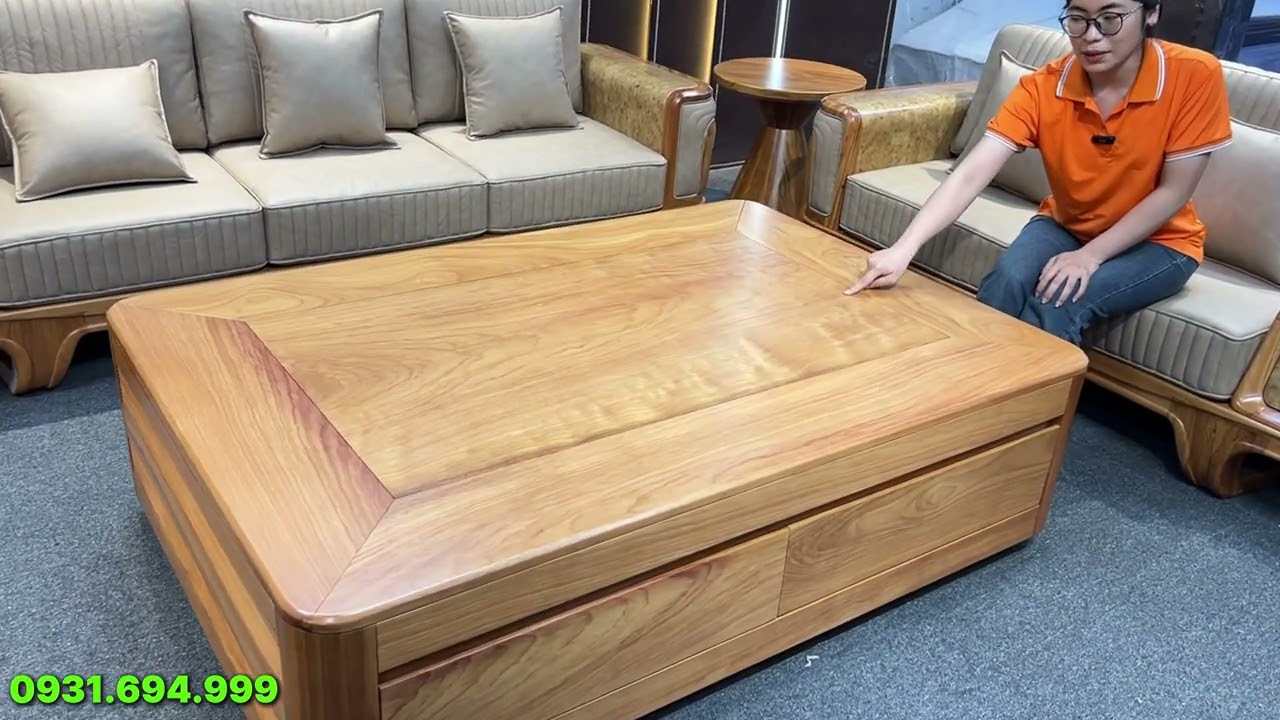 BÀN GHẾ GỖ GÕ ĐỎ MẪU MỚI | SOFA GỖ GÕ NGUYÊN KHỐI | BÀN GHẾ GỖ PHÒNG KHÁCH ĐẸP