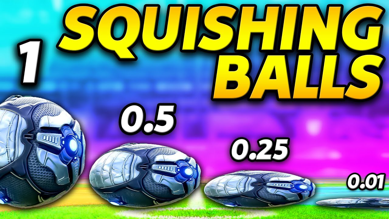 Rocket League, but every time you score the ball SQUISHES
