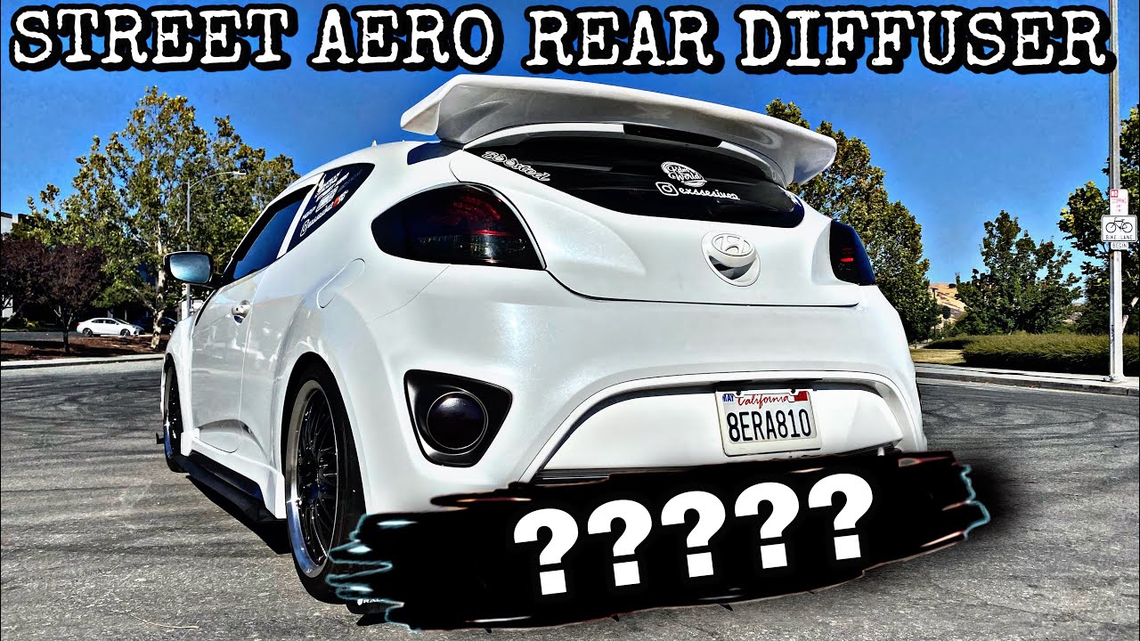 STREET AERO REAR DIFFUSER ON MY VELOSTER TURBO!
