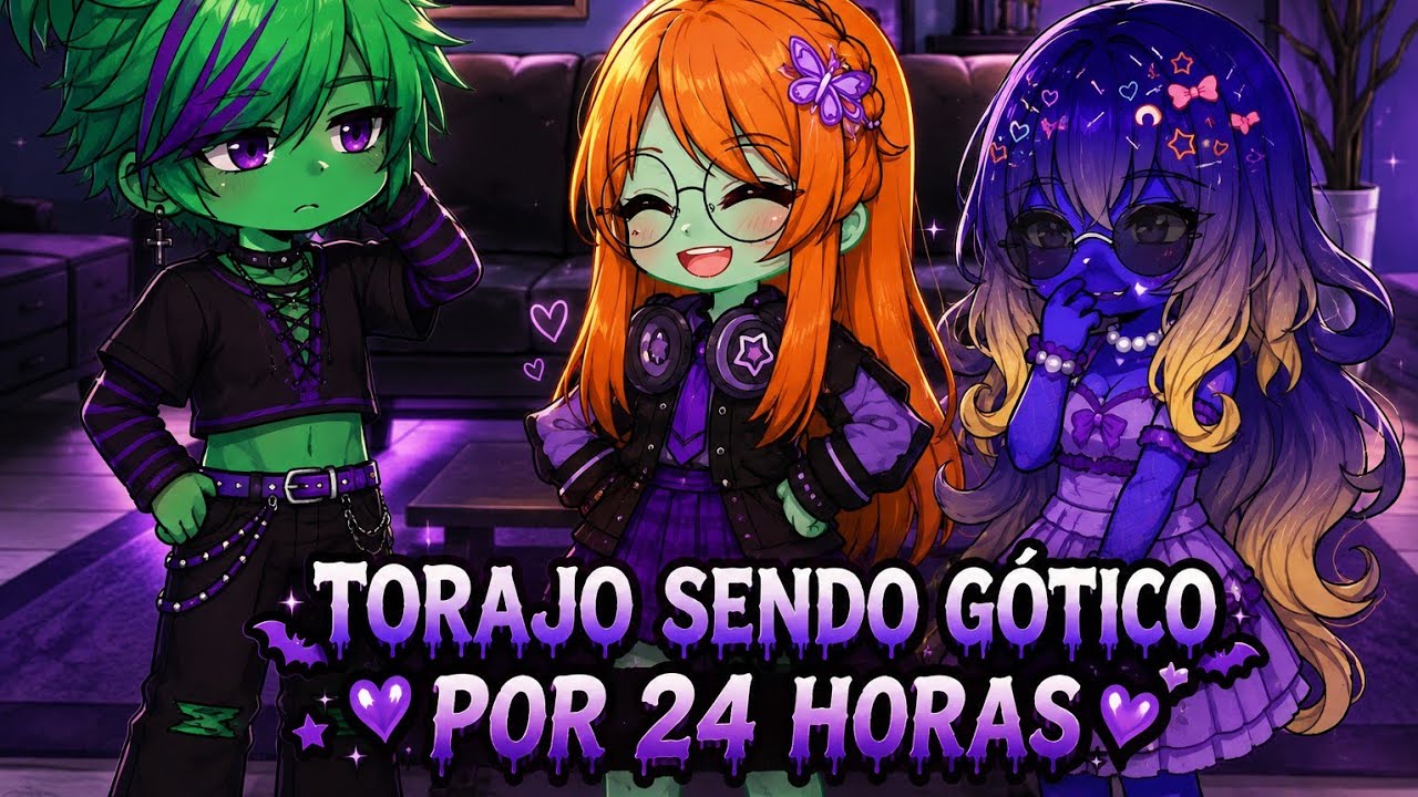 Torajo sendo gótico por 24 horas! 🖤 (Mundo do Torajo) °Gacha