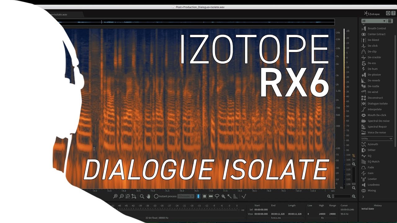 iZotope RX6 - Using Dialogue Isolate