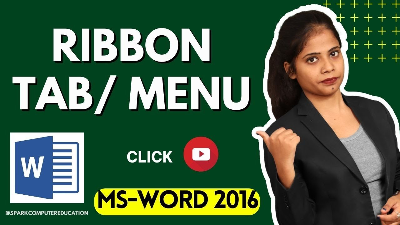 Ribbon Tab or Menu in MS Word | Types of Menu | Title Bar | MS Word in Hindi