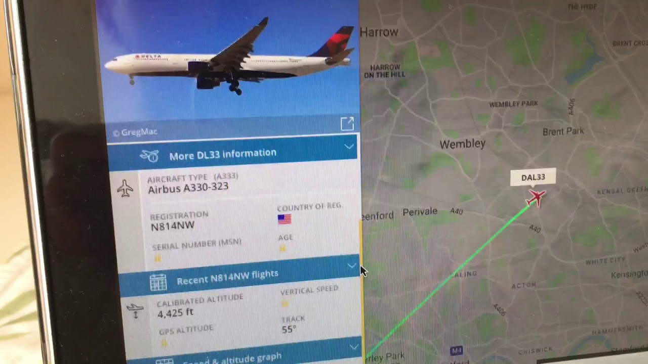 Delta Airbus A333 [N814NW] flying above my house