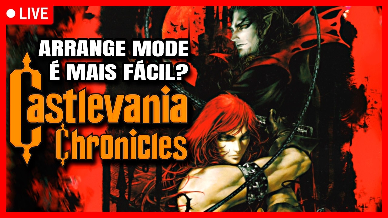 Castlevania Chronicles PS1 (CASTLEVANIA NOVO CHEGANDO, bora moer os antigos) #livestream #retrogames