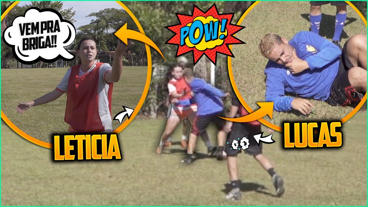 ELA FOI DESAFIADA PRA UM JOGO DE FUTEBOL E ISSO ACONTECEU...