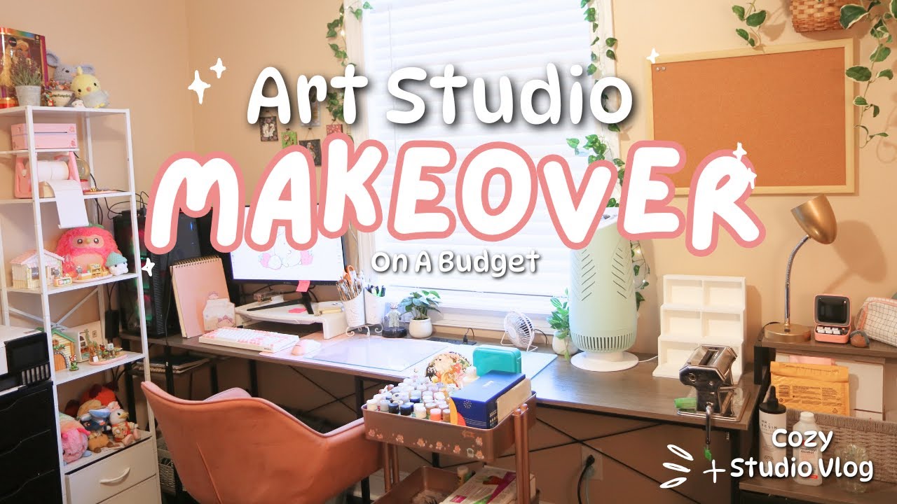 Преображение художественной студии с ограниченным бюджетом 🌼 Подготовка и презентация + Рисуем вм...