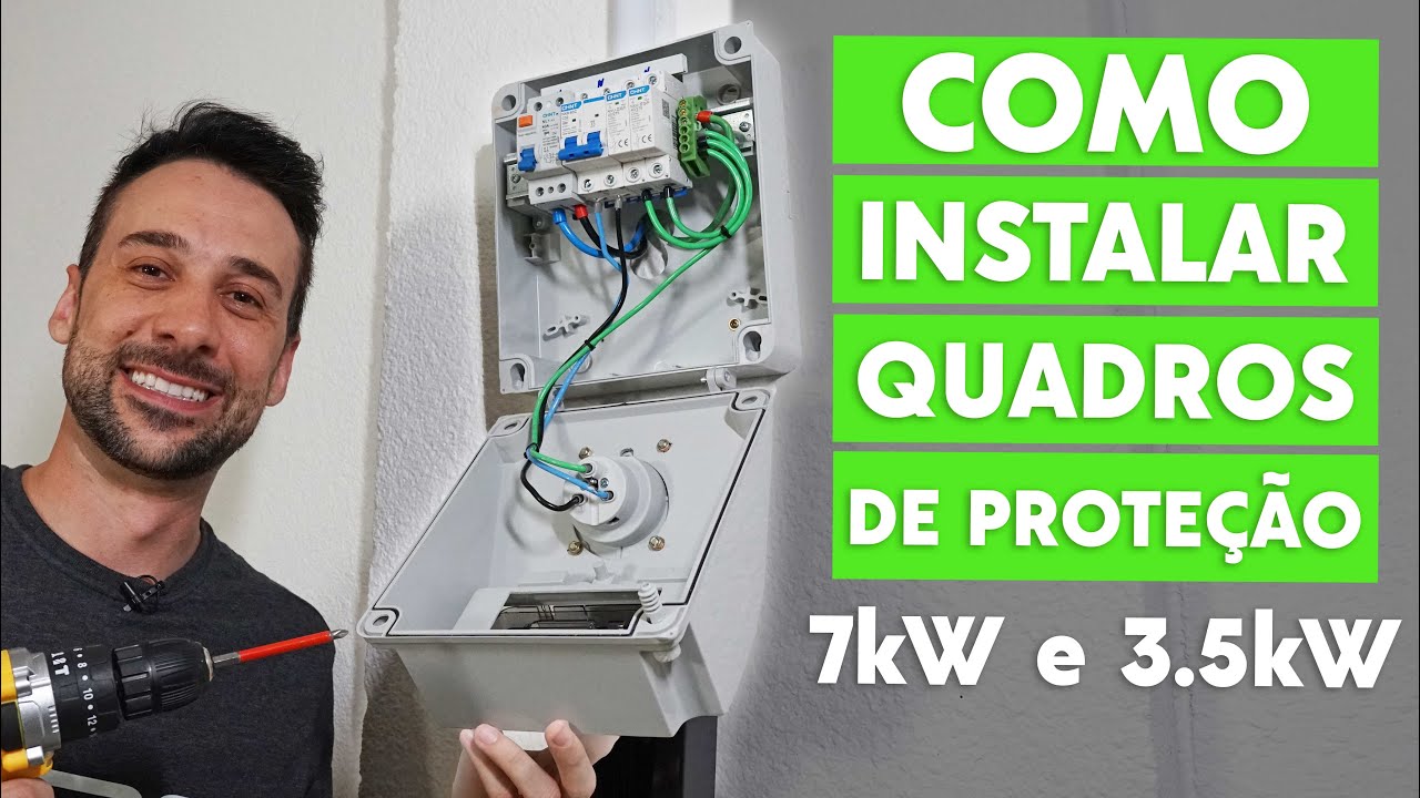 COMO INSTALAR caixa de proteção 7kW e 3.5kW COM TOMADA PARA CARROS ELÉTRICOS | IPE CARREGADORES