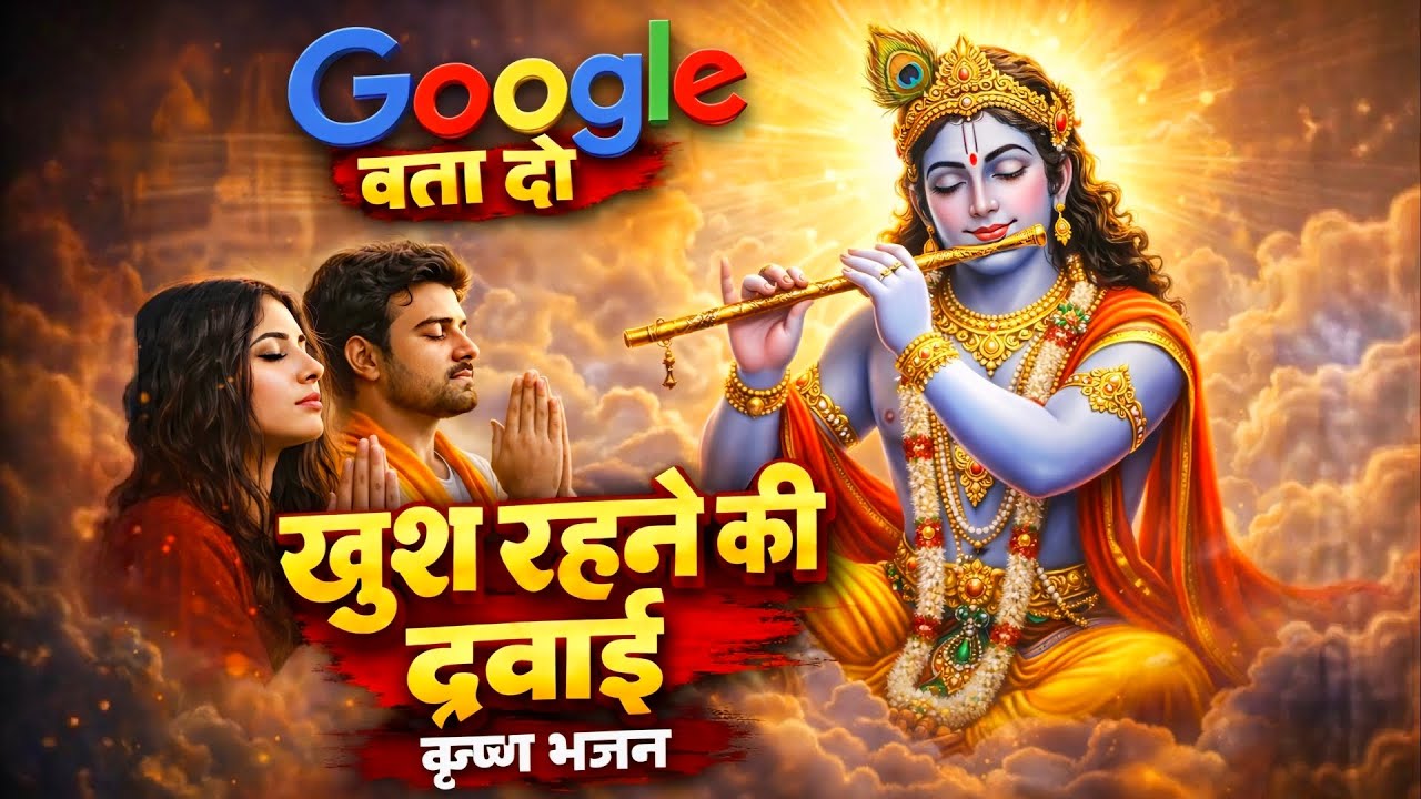 कृष्ण भजन - Google बता दो खुश रहने की दवाई Radha Krishna, Khatu Shyam, Radha Rani Ke Bhajan 🚩🌺🥹