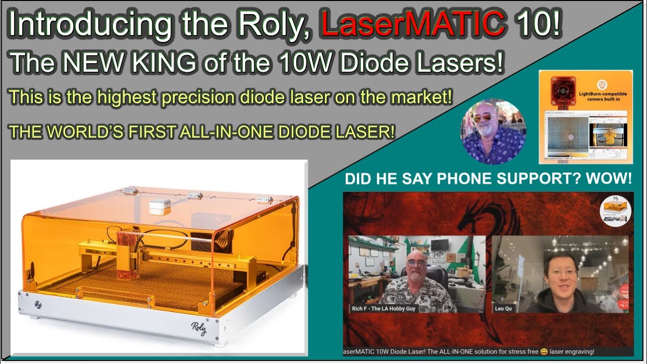 🆕 Представляем Roly LaserMATIC 10! НОВЫЙ КОРОЛЬ среди 10-ваттных диодных лазеров!