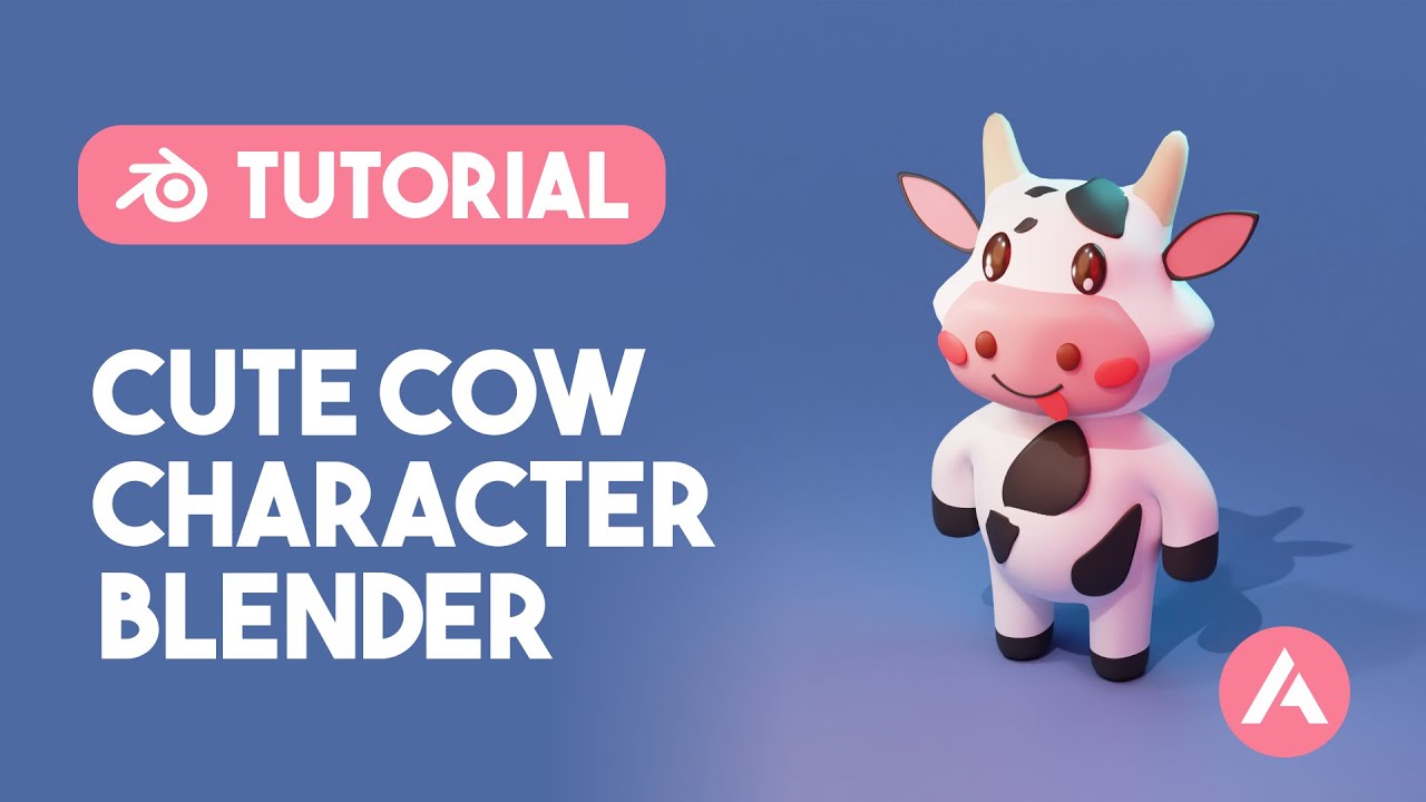 How to make a Cute Cow Character | Blender Tutorial