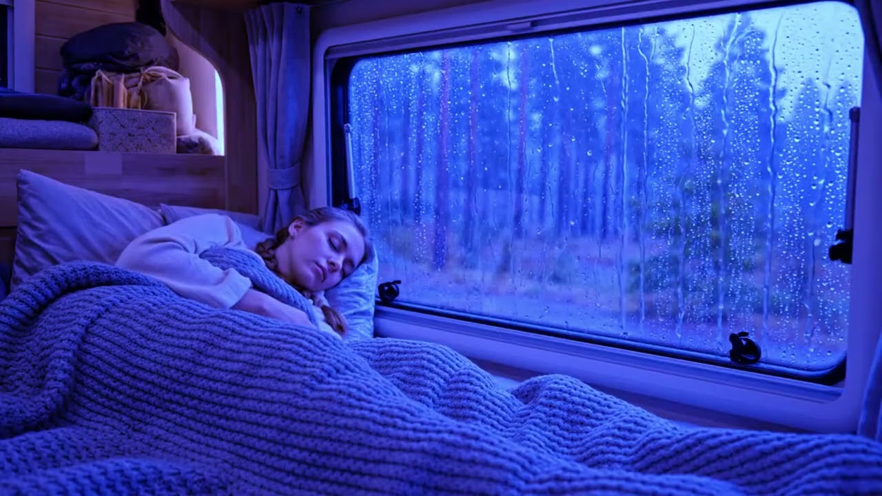 Gentle Roof Rain Ambience Creates a Soft Cocoon of Calm Perfect for Deep Night Sleep