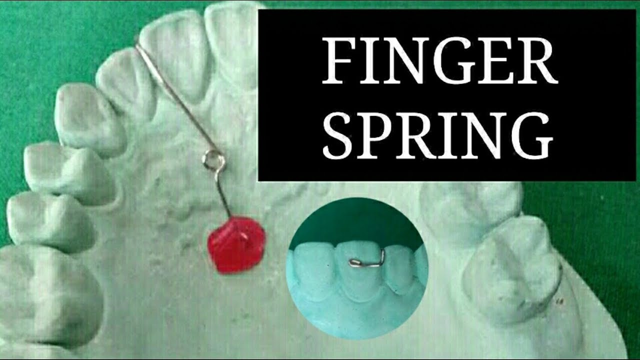 Fabrication of finger spring |orthodontic wire bending finger spring |Dr poojireddy