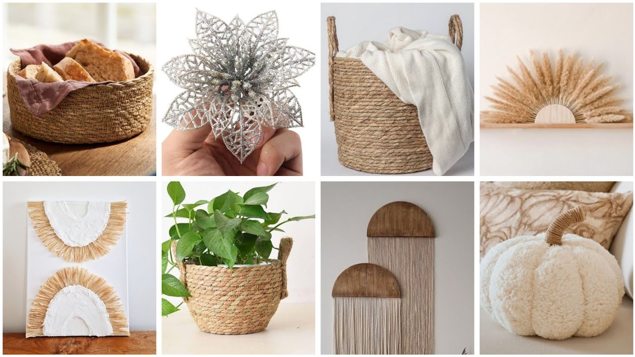 أفكار 💡عندك خيوط او قماش اصنعي ديكورات و منظمات تزيين صندال#diy#craft #ideas #home #handmade