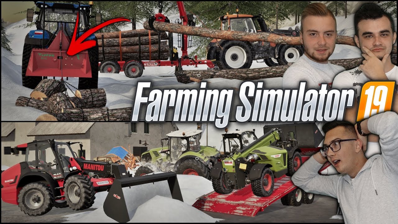 Zabawy Na Śniegu ⛄ Odśnieżanie Tartaku, Cięcie Drzewa, Kulig [Zima w FS19]❄️