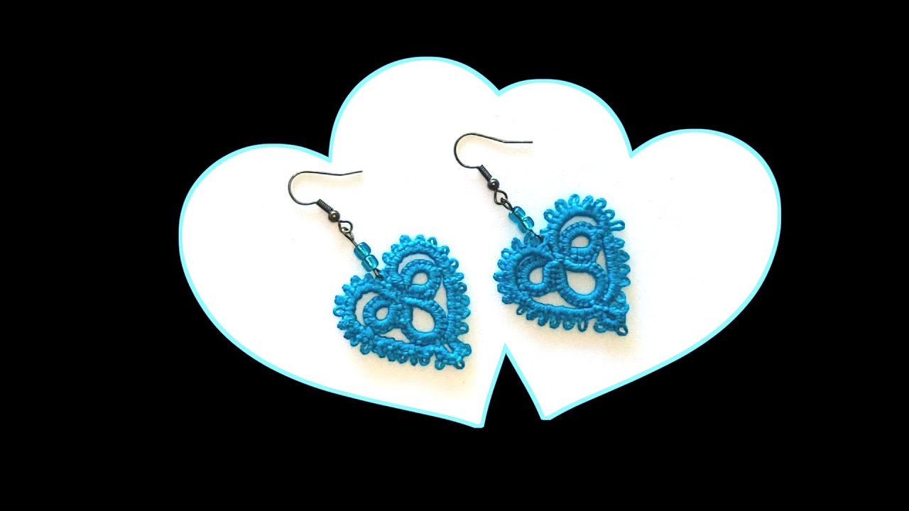 Heartfelt Knots: Needle Tatting for Beginners | Beautiful Earrings! @Helen's Crafts