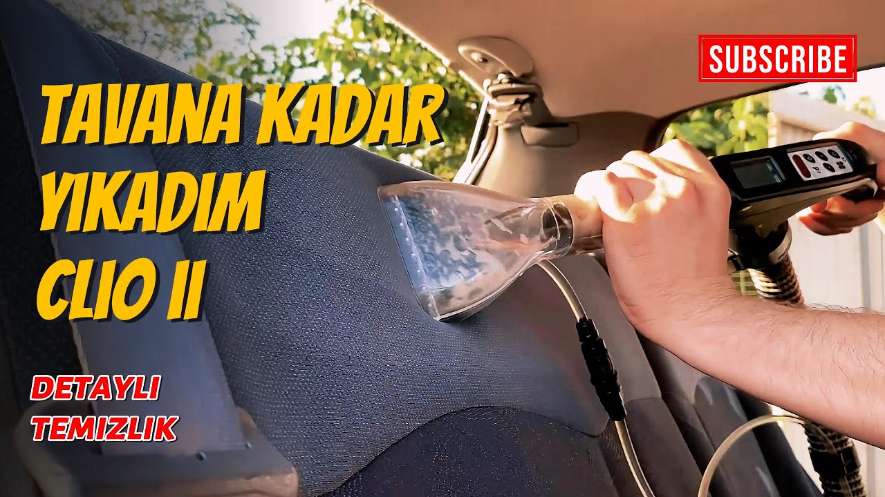 Evde Detaylı Araba Temizliği/Profesyonel Malzemelerle Araç Yıkama/Araç Tavan Koltuk Döşeme Yıkama