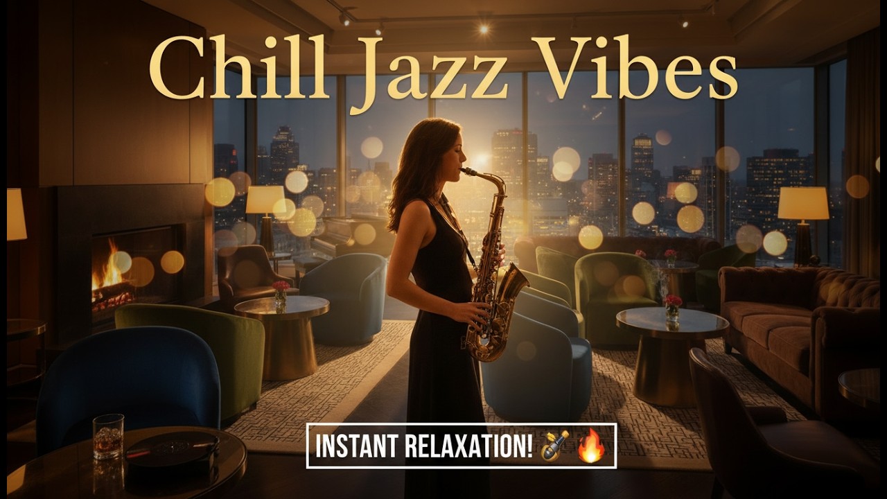 Luxury Jazz Lounge: Smooth Saxophone for Relaxation #jazz Jazz #smoothsaxophone  #chillvibes