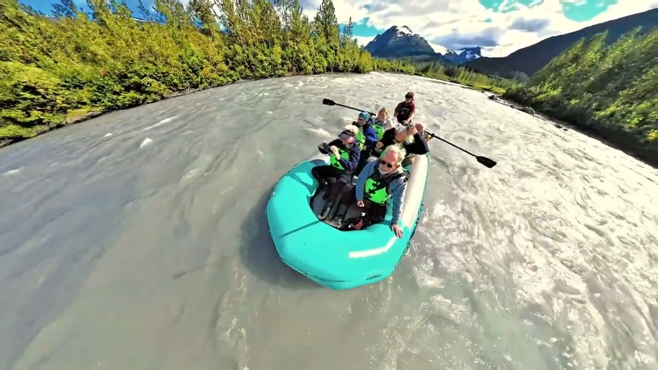 Spencer Lake Glacier Raft Trip 4K
