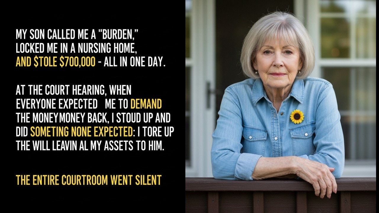 My Son Called Me a Burden… So I Tore Up His Inheritance in Court 😱