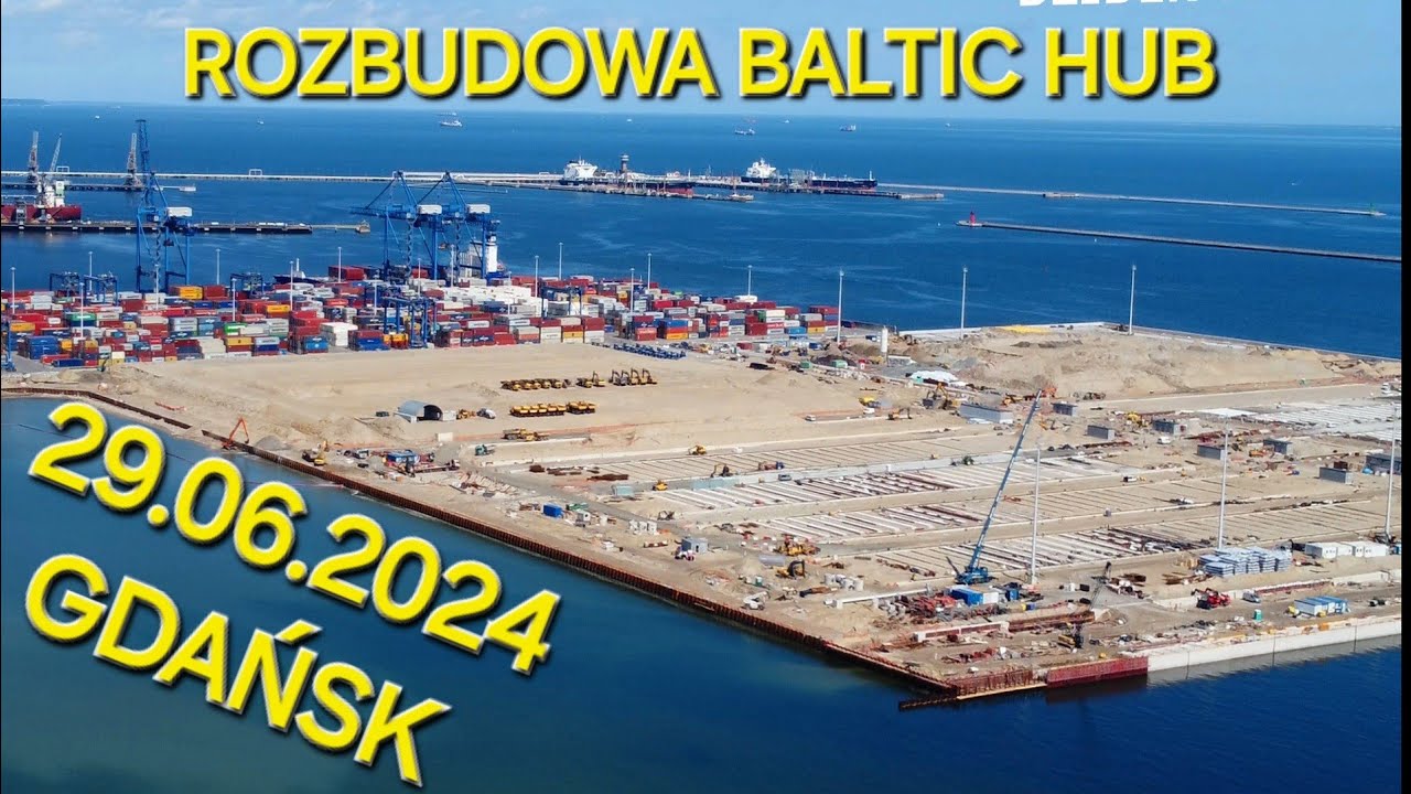 ROZBUDOWA TERMINALA KONTENEROWGO W GDAŃSKU  - DZIEŃ  PO NAWAŁNICY 29.06.2024