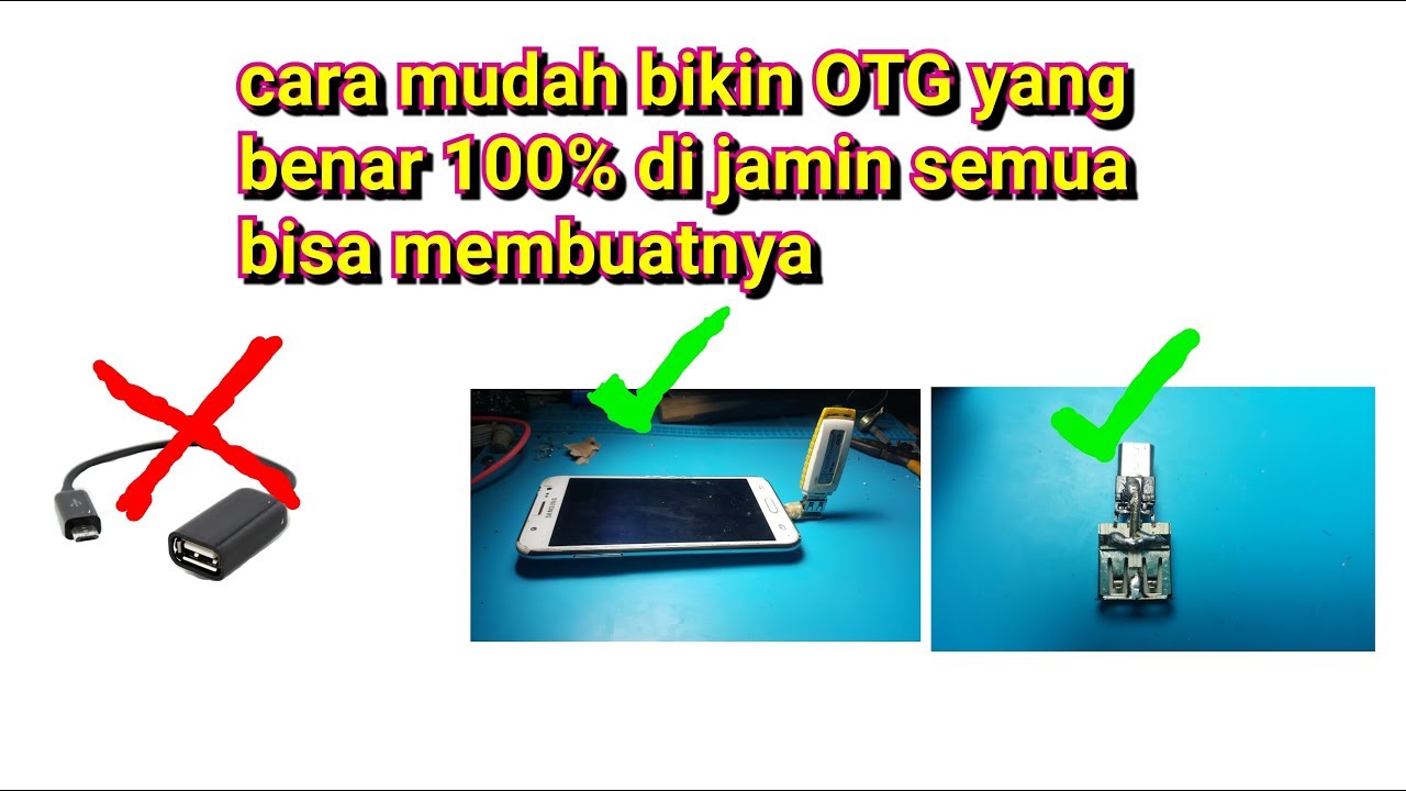 Cara membuat usb OTG sendiri, 100% semua bisa MEMBUATNYA