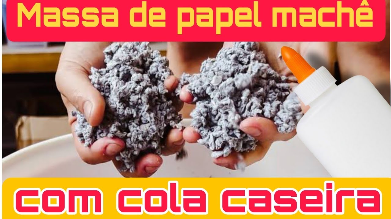 Massa de papel machê com cola caseira, funciona?