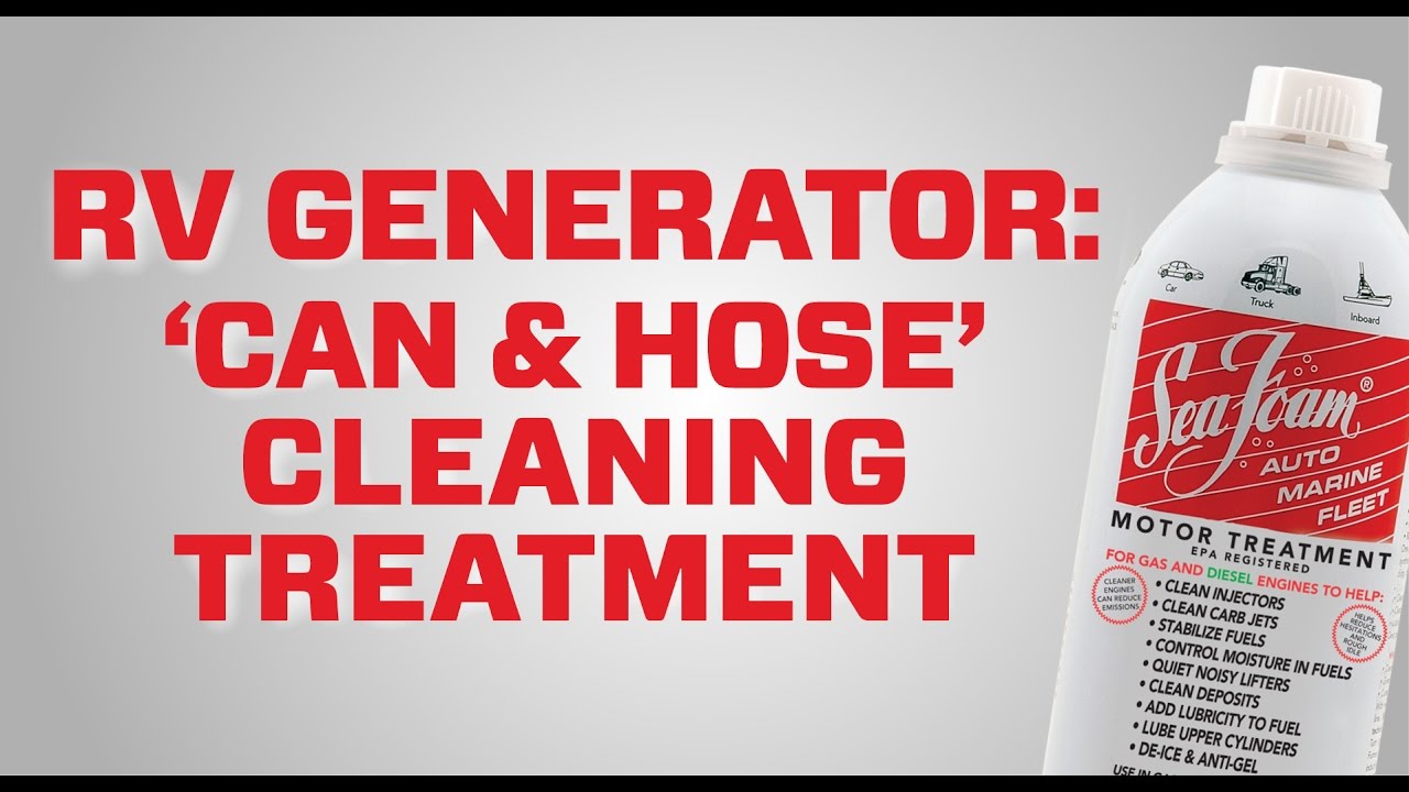 The best way to clean a RV generator engine (shows Onan in demo)