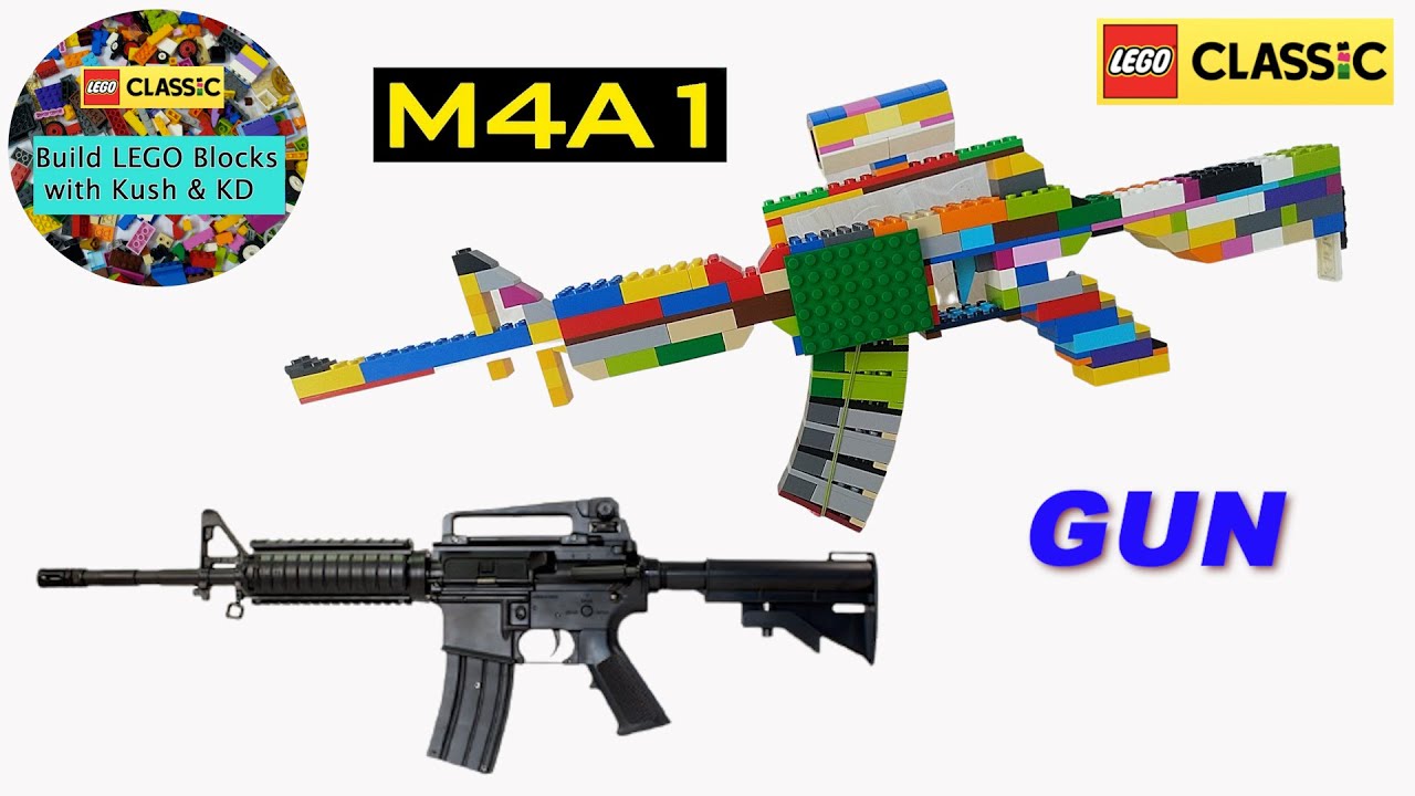 LEGO Gun M4A1 || LEGO 11005 || MOC|| Building Instructions Ideas (LEGO Gun:-14)