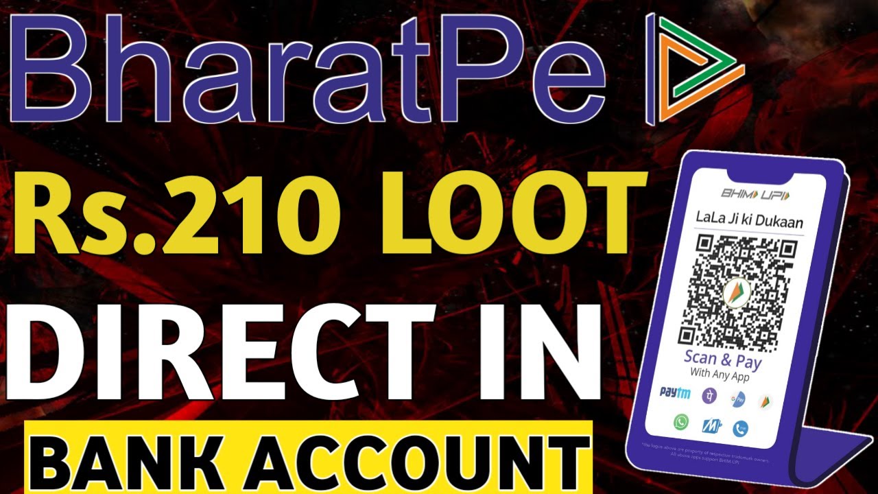 Bharat Pe MahaLoot Offer|Earn Rs.210 Directly in Bank|Bharat Pe New Offer