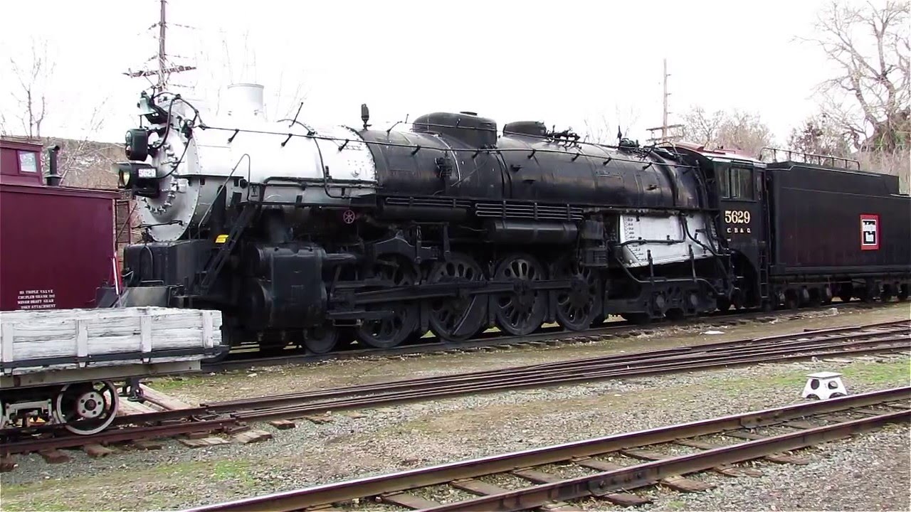 Chicago Burlington and Quincy Steam Locomotive 5629