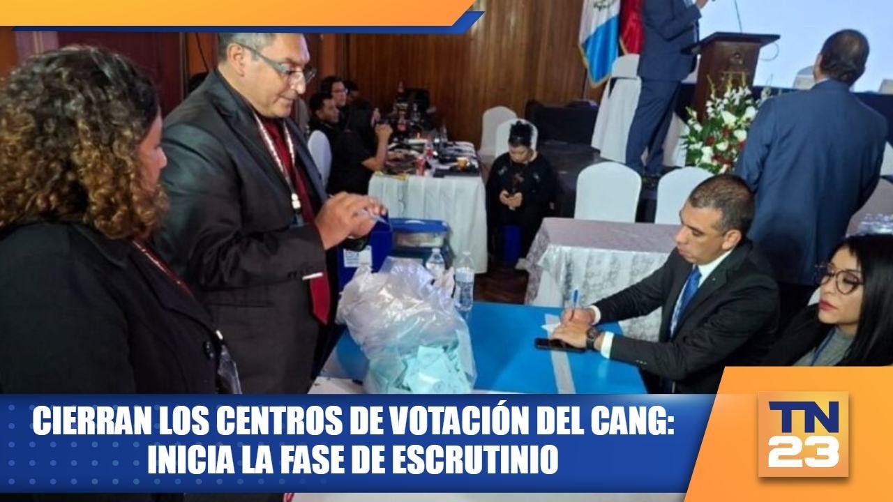 Cierran los centros de votación del CANG: inicia la fase de escrutinio