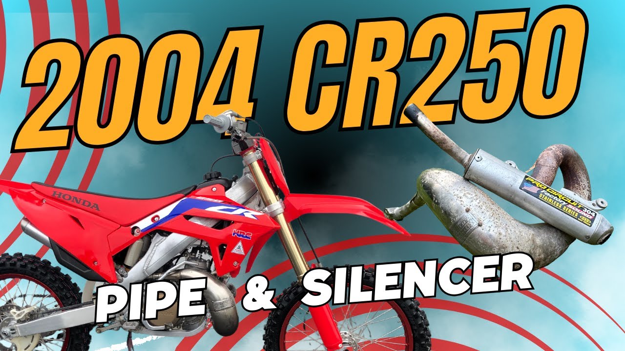 Восстановление трубы и глушителя Honda CR250 2004 года