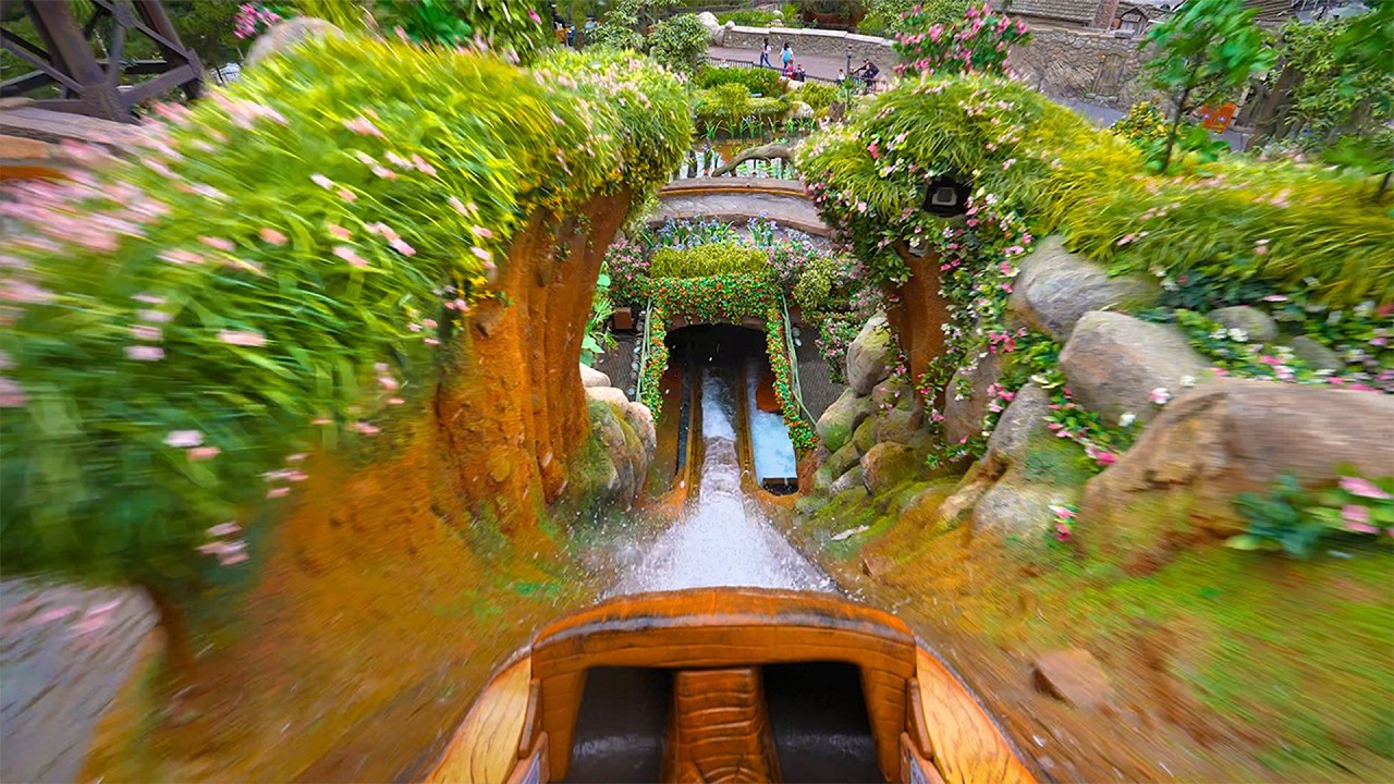 Tiana's Bayou Adventure - Disneyland Log Flume Ride 2025 [4K POV]