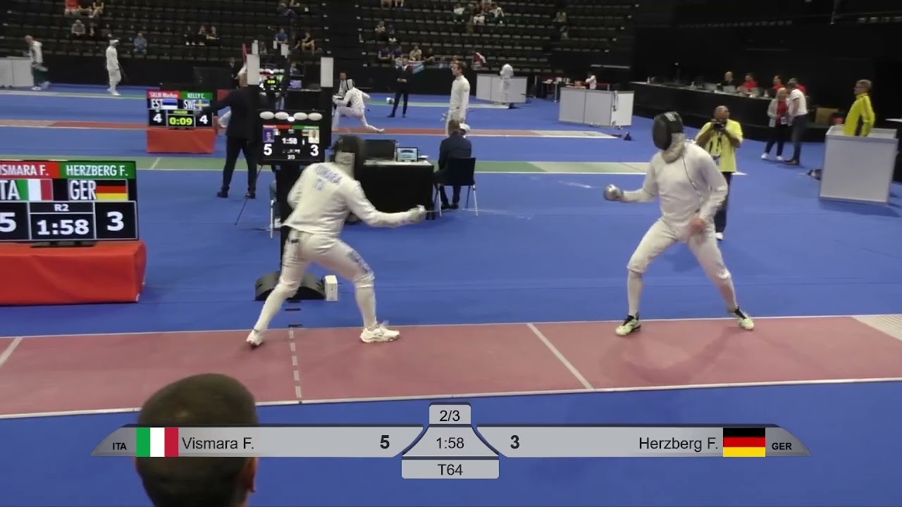 2024 739 T64 32 M E Individual Basel SUI ZCH RED HERZBERG GER vs VISMARA ITA