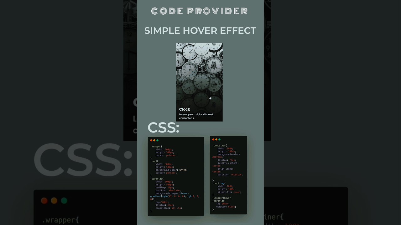 How to create a Simple Hover Effect in css  // hove effect kese lgaye