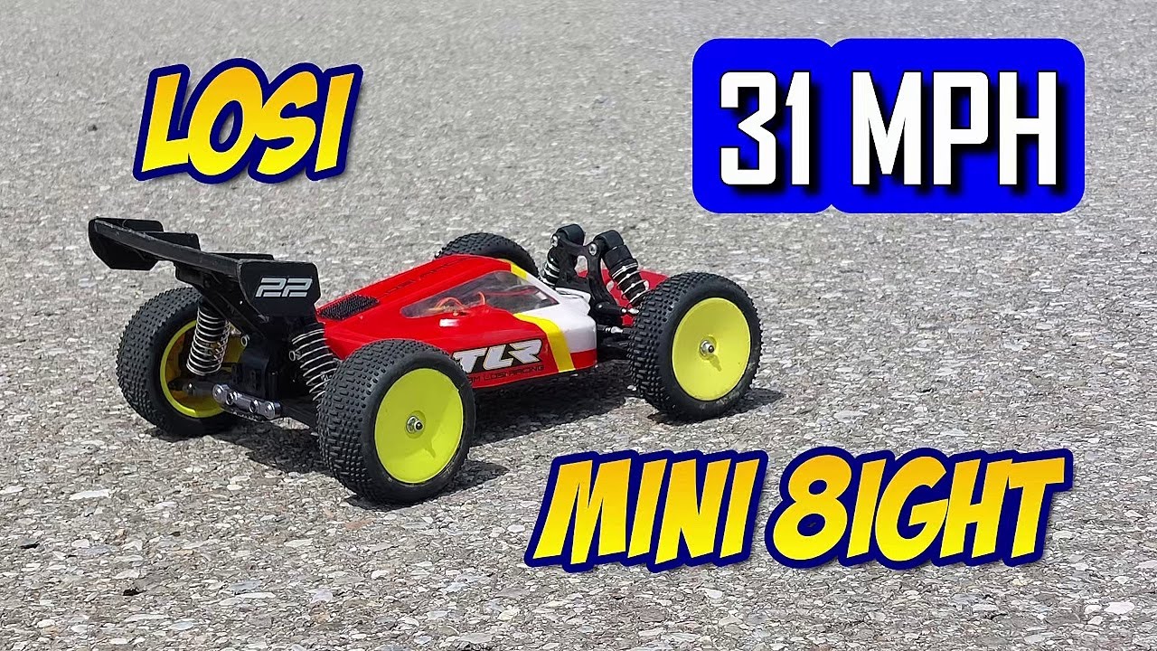 LOSI Mini 8ight 1/14 scale, Shakedown and Speedrun (Road to 100)