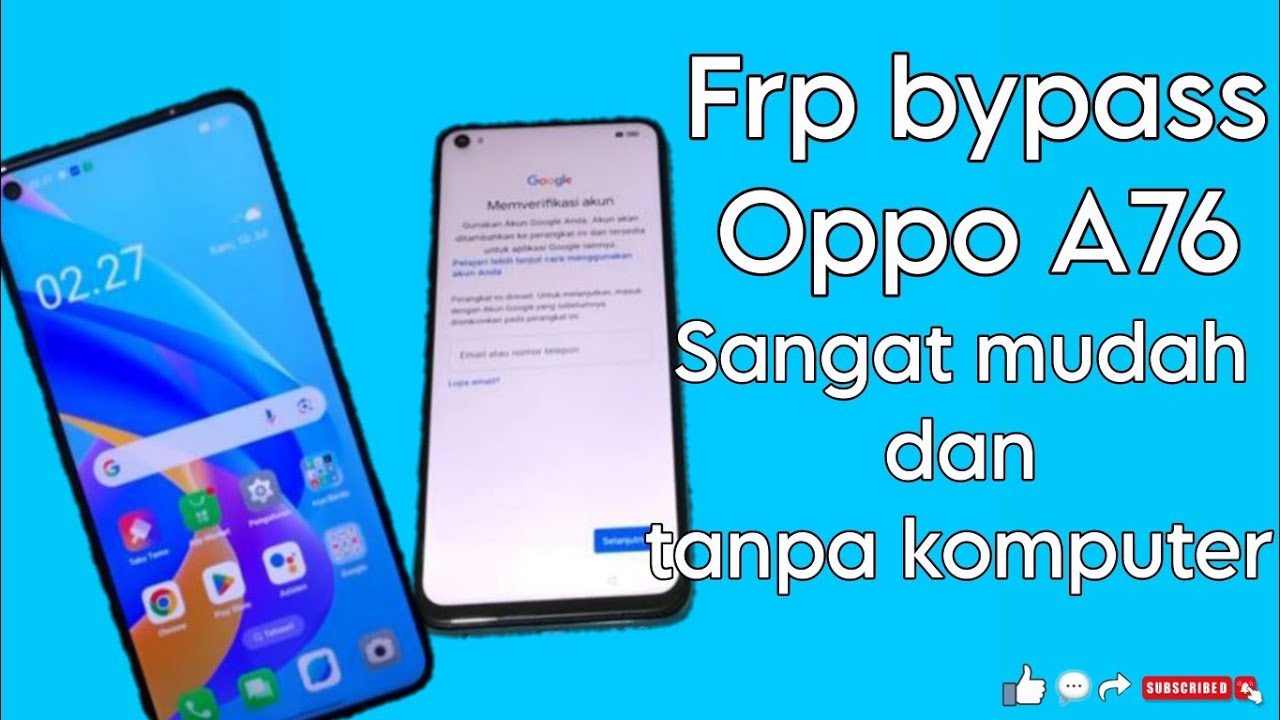 FRP BYPASS OPPO A76 yg sangat MUDAH tanpa komputer , lupa akun google, REMOVE ACCOUNT GOOGLE!!!