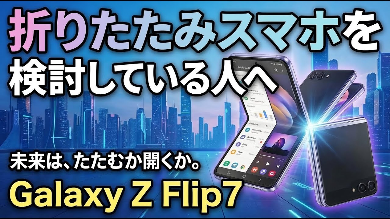 Galaxy z flip7ヘビーユーザーが語る。折りたたみスマホを検討している方へ。
