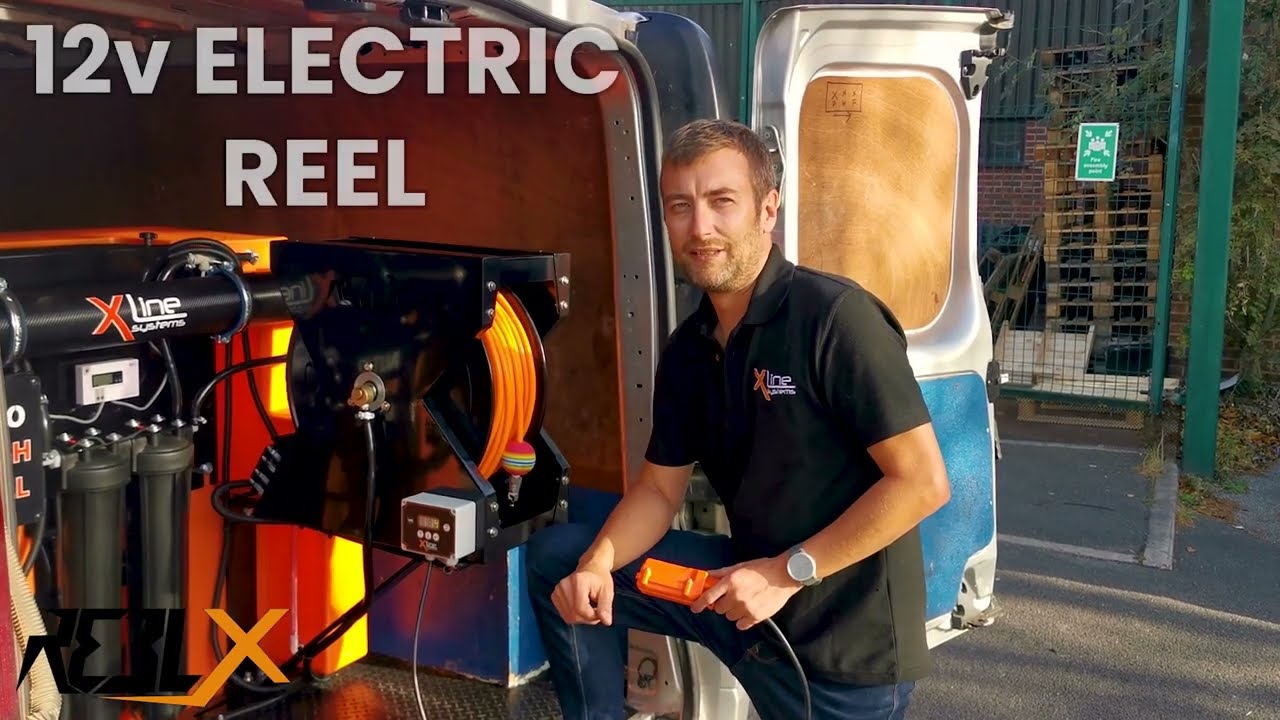 Electric Hose Reel Safety Speed Controller Demo - 12v Reel-X Hose Reel For Window Cleaners