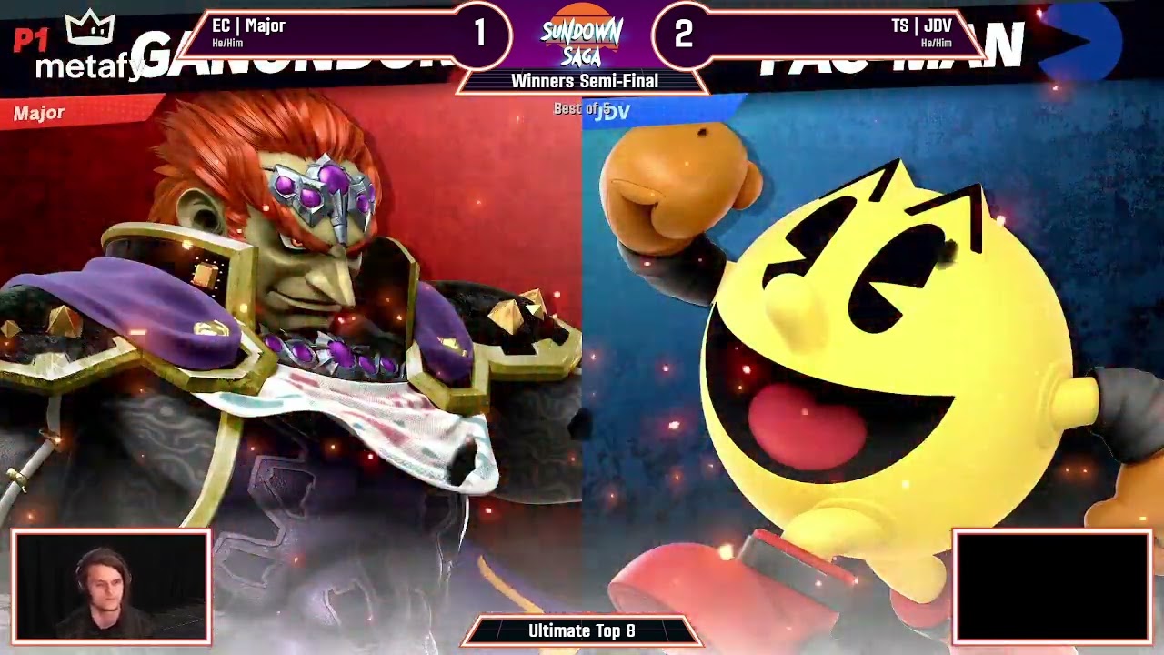 Sundown Saga - Major (Ganondorf) vs JDV (Pac-Man) - Winners Semis