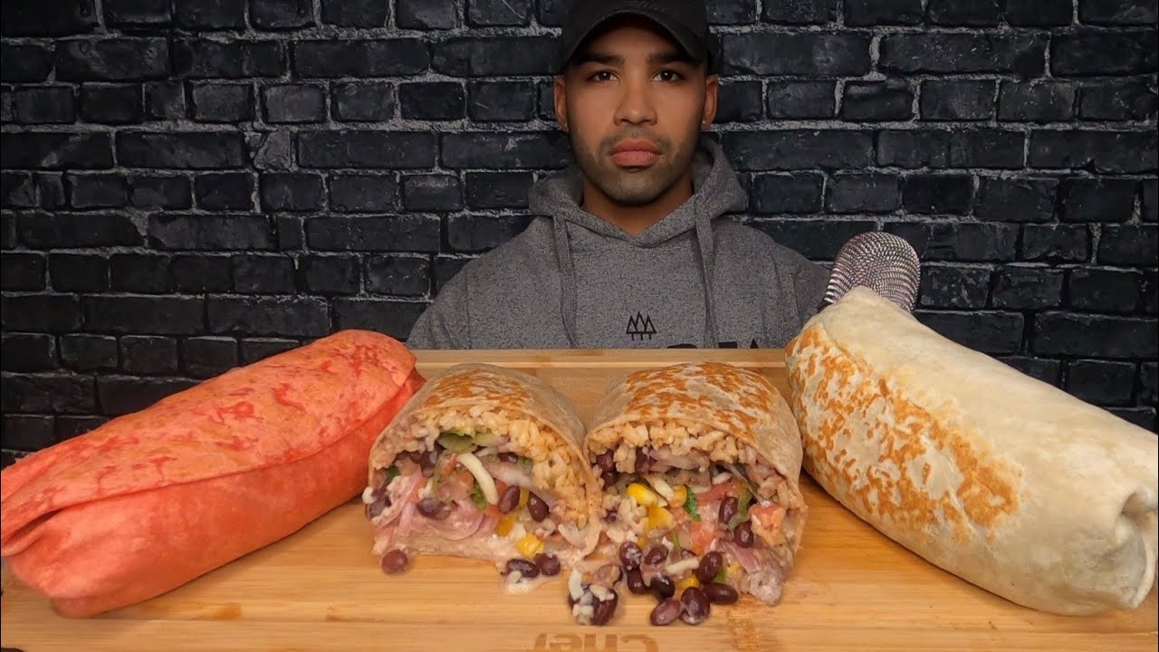 (ASMR) GIANT BURRITOS MUKBANG