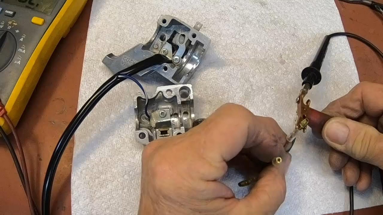 Repair motorcycle handlebar switches, Yamaha Trailmaster 100